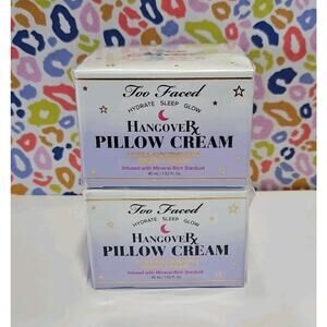 Too Faced Hangover Pillow Cream Hydrate Sleep Glow Night Cream Nourishing X2